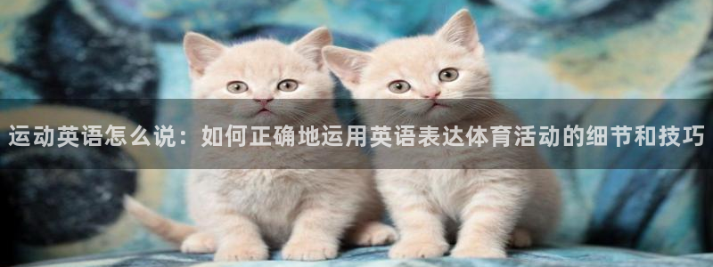 yy易游官网下载招商电话：运动英语怎么说：如何正确地