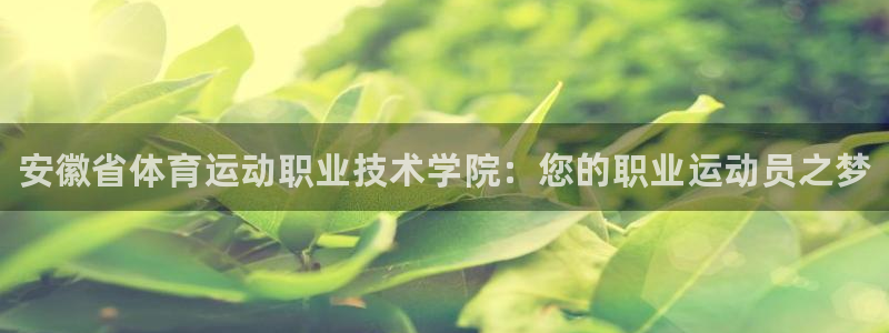yy易游官网下载平台假的吗是真的吗吗：安徽省体育运动职业技术