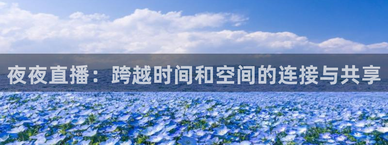 雨燕直播足球直播在线：夜夜直播：跨越时间和空间的连接与共享
